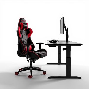 premium gaming chair and desk bundle